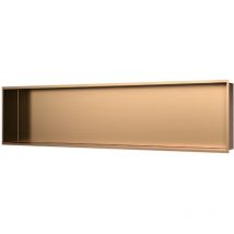 Aurum UP-Wandnische, Edelstahl 304, 120x28x10cm, Kupfer pvd gebürstet (SATAURN12128BRG) - Swiss Aqua Technologies