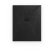 Swiss Aqua Technologies - B-Way Plato de ducha rectangular 100x80cm con sifón, en mármol fundido, Negro (SATALEK10080-S)
