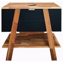 Swiss Aqua Technologies - Badezimmerunterschrank Naturel Home 80x73x46 cm, schwarz (homeumdc)