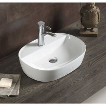 Swiss Aqua Technologies - Countertop basin Infinitio 60 x 40 x 12,5 cm without overflow, white (SATINF6040)