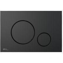Dual Flush Plate, Matt Black (SATAT68) - Swiss Aqua Technologies