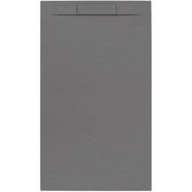 Swiss Aqua Technologies Fusion Duschwanne 140x80cm aus Gussmarmor, Perlgrau (SATFU14080GRP)