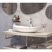 Swiss Aqua Technologies - Infinitio Aufsatzwaschbecken 61,5 X 36 X 15,5 Cm, Ohne Überlauf, Matt Weiß (satinf61536m)