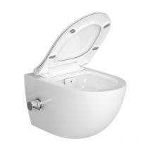 Swiss Aqua Technologies Infinitio Rimless Toilet with thermostatic bidet function + Softclose seat (SATINF011RREXPBFCT)