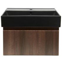Swiss Aqua Technologies - Mueble de baño con lavabo sat Evolution 58x30x44,8 cm nogal mate (SATEVO60NAU2B)