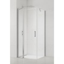 Swiss Aqua Technologies - Fusion 90x90cm anta girevole/parete con profili cromati lucidi (SATFUDP90S90)