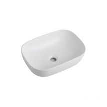 Swiss Aqua Technologies - Set Aufsatzwaschtisch Infinitio 45,5x32,5 Cm + Waschbecken, Weiß Matt (satinf4532m-setbp)