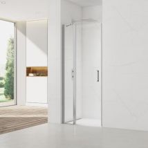 Swiss Aqua Technologies Set Puerta de ducha 80x196 cm transparente + Perfil para mampara de ducha + Asidero (SATFUDP80NIKA)