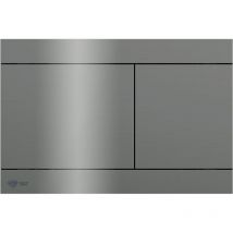 Swiss Aqua Technologies Two-touch stainless steel flush plate, PVD coating, Gun Metal (SATATDA)