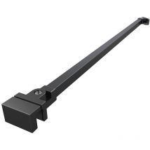 Walk-in Brazo de montaje para mampara de ducha 120 cm, Negro (ZAV3C) - Swiss Aqua Technologies