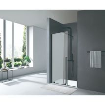 Swiss Aqua Technologies X-MOTION 200x120cm porta doccia scorrevole anticalcare con profilo nero opaco (SATBWIXM120NIKAC)