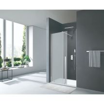 Swiss Aqua Technologies X-MOTION Mampara de ducha corredera 200x120cm, antical con perfil cromado brillante (SATBWIXM120NIKA)