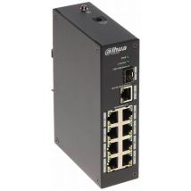 Switch barra din 8 porte 10-100 Mbps / 1 porta 10-100-1000 Mbps Dahua PFS3110-8T