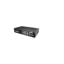 Cctv - Switch Poe 8 Porte Poe + 2 Uplink Lan Rj45 10/100