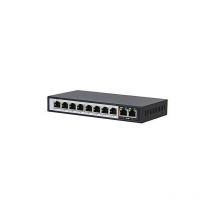 Switch PoE Gigabit a 10 porte OBA 210AI: 8 porte PoE 802.3af/802.3at, trasmissione fino a 250 metri con alimentazione 48V/96W.