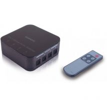 Marmitek - Connect TS41 - Diviseur de câbles - Noir - 100-240V ac @ 50-60Hz - Toslink - 85 mm - 85 mm (08203)