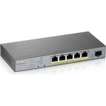 Zyxel - GS1350-6HP-EU0101F - Géré - L2 - Gigabit Ethernet (10/100/1000) - Connexion Ethernet - supportant l'alimentation via ce port (PoE) - Montage