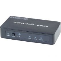 Kimex - Switcher 3 entrées- 1 sortie, HDMI2.0 HDCP2.2, 4K60HZ