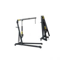 KMS - SwitZer 1 Ton Tonne Engine Crane Stand Hoist lift Jack Hydraulic Folding Grey