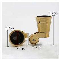 Swivel Casters - Antique Copper Round Casters for Sofas, Chairs, Coffee Tables and Shelves, 360° Swivel Portable No Noise