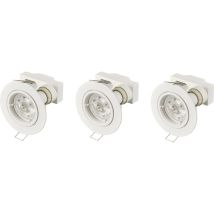 Sygonix - Luminaire À Led Encastrable Jeu De 3 Led Gu10 3 W Blanc