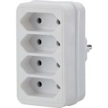 SY-4673748 Steckdosen-Verteiler Weiß - Sygonix