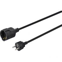 Sygonix - SY-4872640 Strom Verlängerungskabel 16 a Schwarz 10.00 m H05VV-F 3G 1,5 mm²