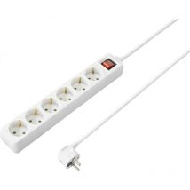 SY-4891008 Multipresa con interruttore Bianco Schuko 1 pz. - Sygonix