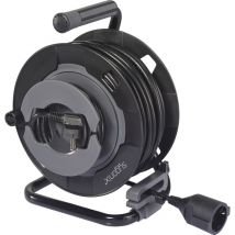 Sygonix - Sy-6618486 Kabeltrommel 30 M Schwarz Schutzkontakt-stecker