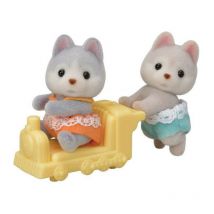 Sylvanian Families - Les jumeaux husky - Multicolore