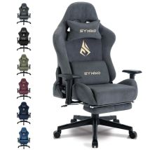 Symino Gaming Stuhl, Atmungsaktiver Bürostuhl Aus Hochwertigem Stoff, So Weich Wie Pelz, Ergonomischer Pc-stuhl, Verstellbarer Und Drehbarer 