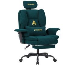 Symino Gaming-stuhl Gaming-sessel Ergonomisch - Bürostuhl Mit Verstellbarer Fußstütze, Pu-leder 133 Kg