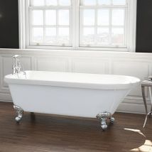 Cambridge 1780mm Traditional Single Ended Bath - Synergy