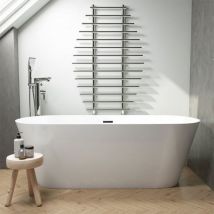 Lugano 1500 x 720mm White Freestanding Bath - Synergy