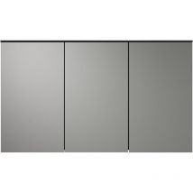 Ebuy24 - Synnax armoir de salle de bain avec miroir 3 portes miroir gris.