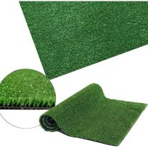Garden Deluxe Collection - Synthetic Green Gras Teppich 10mm Fake Prrato mit einer olympischen Rolle - Rotolo Altezza 2 mt x 3 mt (6mq)
