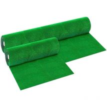 Gardeness - Synthetic Green Gras Teppich 7mm gefälschter Rasen in immergrünen Brötchen - Rotolo Altezza 1 mt x 25 mt (25mq)