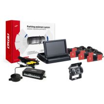 Kit De Capteurs De Stationnement Tft02 4,3" Avec Caméra Hd-501-ir Et 4 Capteurs Internes Noirs