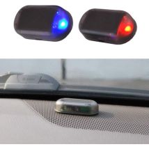 Ormromra - Système D'Alarme De Voiture, Lumière Led D'Alarme De Voiture Factice D'Énergie Solaire Simuler L'Avertissement D'Imitation Anti-vol 
