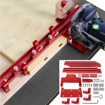 Système de base décalée DF500/700, métrique/pouce, 1500mm, connexion de scie sauteuse à Tenon, Rail de guidage de positionnement de poinçonnage à