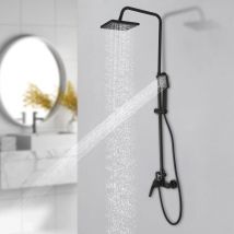 Gojoy - Système de douche avec robinetterie thermostatique, douche à effet pluie, set de douche, colonne de douche, douche