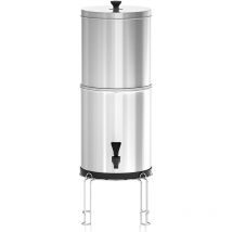 Decdeal - Système de filtre à eau par gravité, seau de Filtration d'eau pour la maison, Camping en plein air, randonnée, préparation aux situations
