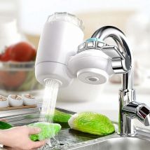 Système de Purificateur de Robinet, Filtre à eau pour Robinet de Cuisine, Purificateur d'eau du Robinet à la Maison Retirez la Nocive S'adapte sur