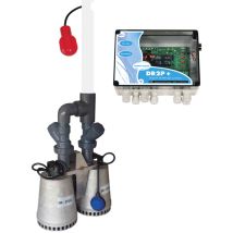 Kit Pluvial Double Pompes Dr Steel 75 M-aut – Hauteur De Refoulement Max 16 M – Débit Max 20 M3/h – Coffret Dr2p+ Inclus – Zenit