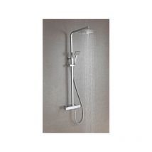 Bernstein - Système de douche thermostatique 3011 Basic avec douchette à main - tête de douche carrée ou ronde sélectionnableSans tête (de douche),
