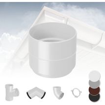 Rainway - Système de gouttière - pvc plastique de 130 mm, sélection de composants 130: blanc, Douille de tuyau