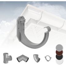 Rainway - Système de gouttière - pvc plastique de 130 mm, sélection de composants 130: gris, Support de gouttière