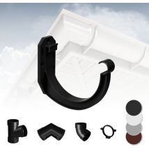 Rainway - Système de gouttière - pvc plastique de 90 mm, sélection de composants 90: anthracite, Support de gouttière