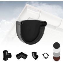 Rainway - Système de gouttière - pvc plastique de 90 mm, sélection de composants 90: anthracite, Bouchon de gouttière à droite