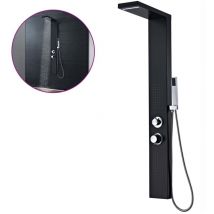 Hklffja - Système de panneau de douche aluminium salle de bain maison mat noir